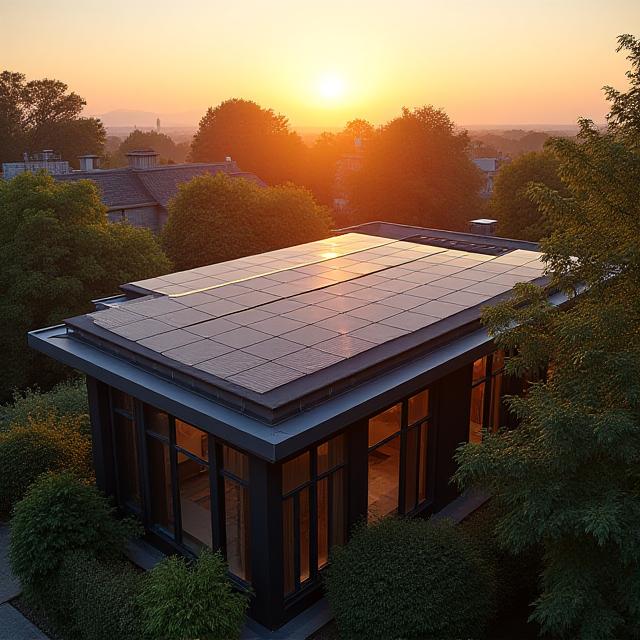 Modern solar panel array under the Australian sun